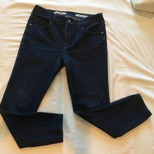 Pilcro High-rise Denim Leggings Dark Wash